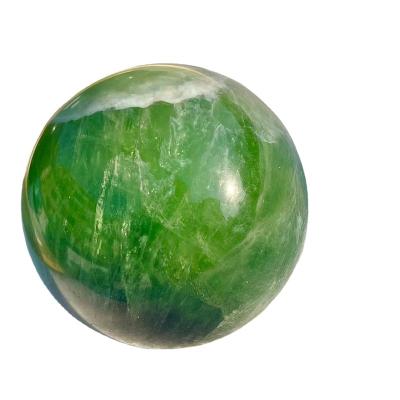 China China healing wholesale natural fengshui fluorite sphere quartz green crystal ball for sale