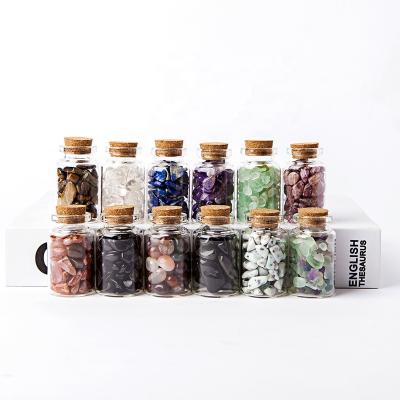 China China Natural Energy Stone Crystal Healing Stones Crystal Gravel Tumbled Stone Bottle for sale