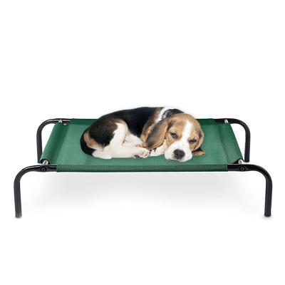 China Wholesale Breathable Steel Tube Folding Comfortable Waterproof Outdoor Portable Pet Summer Camp High Bed for sale