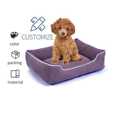 China Double-sided breathable best-selling pet bed and rectangular dog pet accessories large breathable sofa bed kennel bed for sale