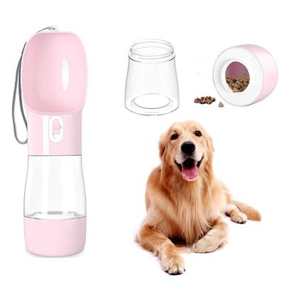 China Sustainable Wholesale Colorful Outdoor Travel 550ml Plastic Portable Dog Water Drink Bottle for sale