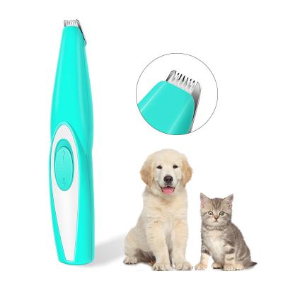 China Viable Wholesale Professional Low Noise Electric Rechargeable Grooming Pet Paw Hair Trimmer Set for sale