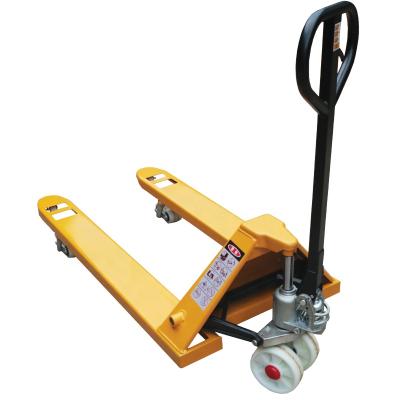 China 2000kg Hand Pallet Truck Round Solid Steel Hydraulic Hand Forklifts Pallet Truck With Low Price for sale