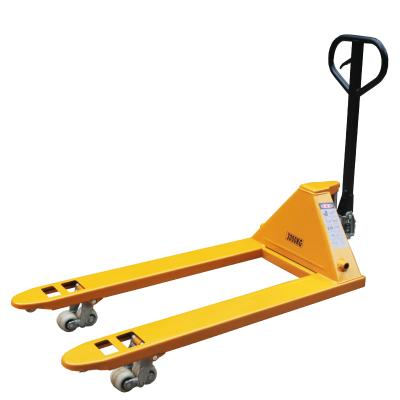 China 2000kg 0.5 Ton Steel 1.5 2 2.5 3 5 Ton Cheap Jack Forklift Single Hand Hydraulic Pallet Truck for sale