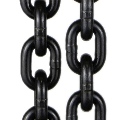 China Conveyor Chain Heavy Duty Custom Metal 2mm 3mm 12mm 16mm Iron G80 Connecting Link Chain Black for sale