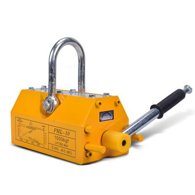 China Building Material Shops Powerful Handle 500kg 1 Ton 2 Ton 3 Ton 5 Ton 40 Ton Capacity Crane Lifting Permanent Magnet Lifter for sale