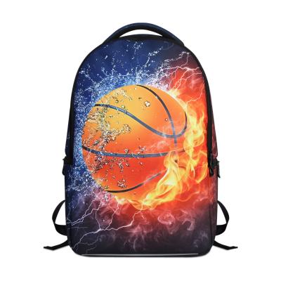 China With USB 3D Printing Basketball Backpack Good Quality Laptop Bag With Reflective Strips for sale