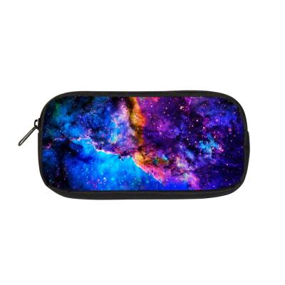 China Eco-friendly Custom Made Galaxy Ladies Makeup Bag Women Cosmetic Organizer Bag for sale