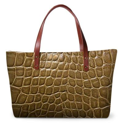 China Animal Skin Factory Direct Print High Quality Ladies Clutch Bag Snake Skin Designer Handbag for sale