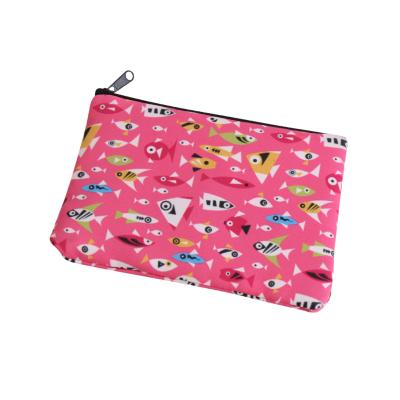 China New Logo Printed Cosmetic Bag Custom Large Capacity Fashion Storage Pouch Bag OEM Makeup Bag for sale