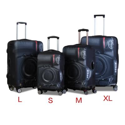 China Durable 3D Camera Pattern Luggage Handle Bag Accessories Travel Suitcase Cover Device for sale