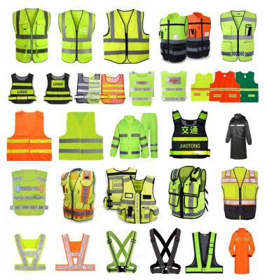 China Water Proof Fluorescent Tape Reflective Vest For Construction Safety Wear Jacket Fleece Vest HS Code Running Reflective Gear for sale