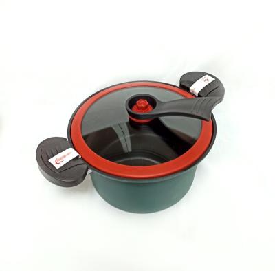 China Sustainable New Item Carbon Steel Pot Carbon Steel Cookware Set With Micro-Pressure Lid Pot 24cm for sale