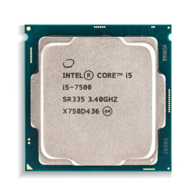 China Intel Core i5 7500 Desktop CPU 4 cores/4 threads LGA Turbo 1151 frequency up to 3.4GHz, 6M cache L3 processor for compatible with DDR3 for sale