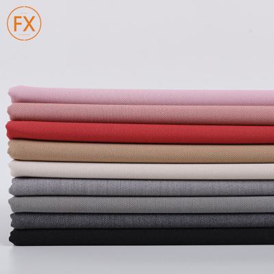 China Wrinkle Resistant Soft And Spandex Woven Twill Fabric Roll Polyester Skin Friendly Rayon for sale