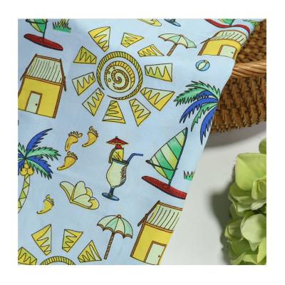 China Wrinkle Resistant Customize Shaoxing Factory Wholesale 45s 100% Printed Rayon Fabric For Rayon Girl Dress for sale