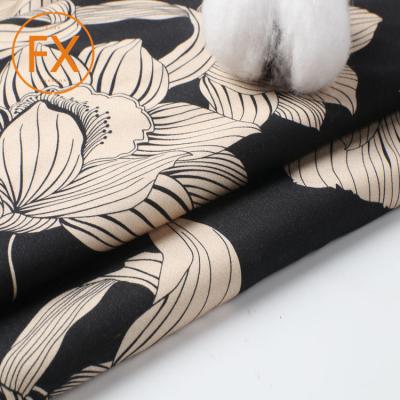 China Wrinkle Resistant Smooth Satin Wholesale Woven Floral Printed Rayon Fabric For Garments for sale