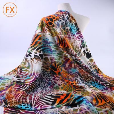 China Wrinkle Resistant Shaoxing Textile Stock Woven 3d Rayon 100% Voile Printed Fabric For Dresses for sale