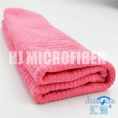 China Toalha de limpeza do agregado familiar do poliéster da verificação 80% do rosa de pano de limpeza de Microfiber e da poliamida de 20% à venda