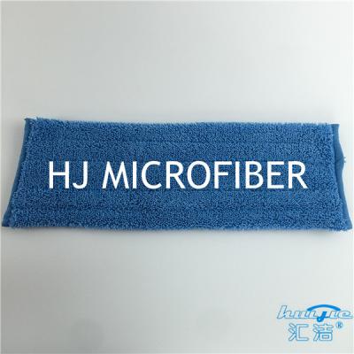 China Freundliche Microfiber Mopp-Auflagen-blauer Farbausgangsboden-Reinigungs-Werkzeug-Nachfüllungs-Mopp-Kopf ECO zu verkaufen