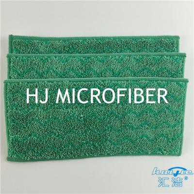 China O espanador da W-forma do espanador do assoalho de Microfiber acolchoa o assoalho que limpa o verde molhado 12