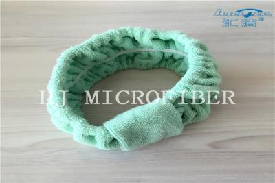 중국 Bath를 위한 녹색 Microfiber 수건 직물 Chasp 머리 밴드 또는 세척 얼굴을 사용하는 판매용