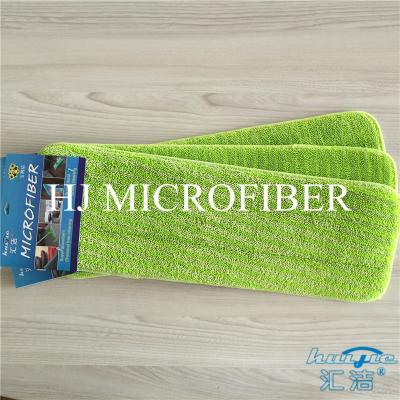 China Green Color Microfiber Wet Mop Pads Twist Pile Refill Mop Fabric Home Cleaning Mop Heads for sale