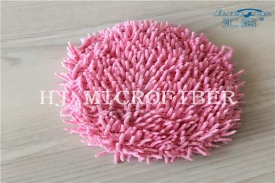 China Roze van de Autocleanng van Kleurenmicrofiber Kleine Chenille rond Gevormde van de de Toebehorenauto de Washulpmiddelen Te koop