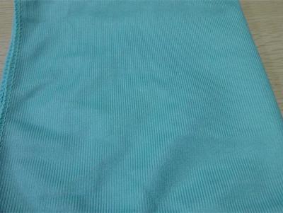 China Blue quick drying glass microfiber cleaning towel 40*40 magic cheap fabric for sale