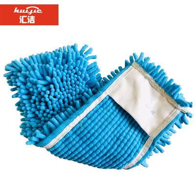 중국 큰 셔닐 실 소형 Microfiber 자루 걸레 패드 Microfiber 청소 피복 판매용