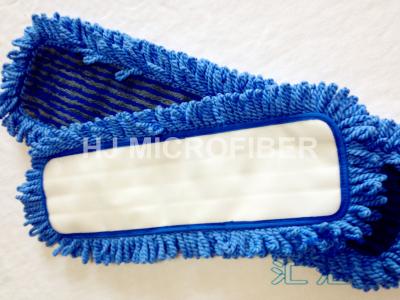 China Handels-Microfiber-Bodenwischer/Microfiber-Staub-trockener Mopp-Auflage hellblau zu verkaufen