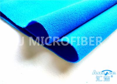 China Tela flexible del lazo del velcro del poliéster azul para la adhesión de la ropa y del bolso en venta