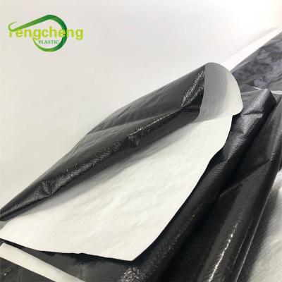 China Widely applied for spreading greenhouse cover and other crops cover 200micron woven plastic panda type white UV treated and black poly sheets for mushroom greenhouse cover for sale