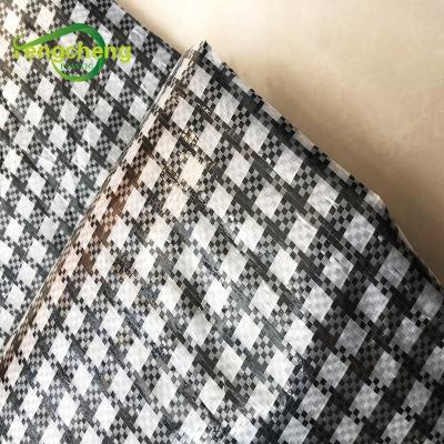 China 25% and 40% light transmittance woven grid protection mushroom cover greenhouse black and white high strength greenhouse UV film for sale