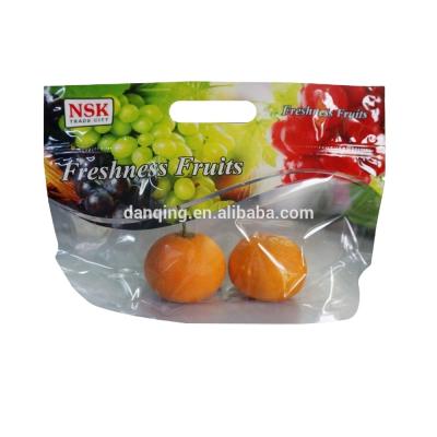 China DQ PACK moisture proof printed stand up pouch with zipper fruit vent bag for fruit packing for sale