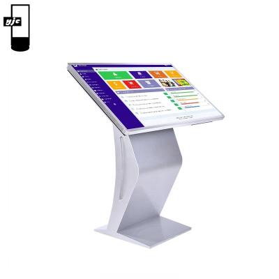 China Indoor Interactive LCD Touch Screen Multi Service Kiosk Horizontal Tabletop Kiosk for sale