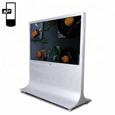 China 55 Inch Large Size Horizontal Kiosk Indoor Interactive Multi-touch Touch Screen LCD Display Kiosk for sale