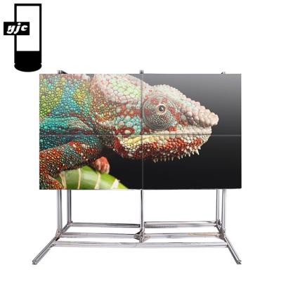 China Indoor Frame Player 4 Screen Narrow Hot Linux Led Video 46 Inch 3.5mm Multi Panel 2x2 Seamless LCD TV Wall for sale