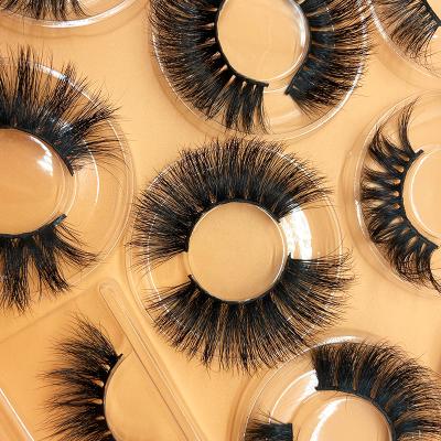 China Natural and soft mink lahes 3d mink eyelashes, 25mm handmade fluffy mink eyelash for sale