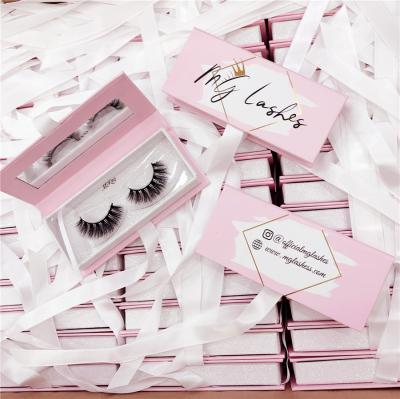 China 2020 Natural Soft New Case Lashes Case With Real False 3D Mink Eyelash Strips Supplier for sale