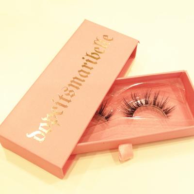 China Natural Soft Eyelash Wholesale Products One Dollar Bulk And OEM Custom False Eyelash Packaging Box for sale