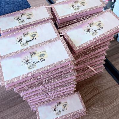 China Gold Eyelash Boxes 25mm Mink Eyelash Vendor False Eyelashes 3d 2 Natural Soft Gold Eyelash Boxes for sale