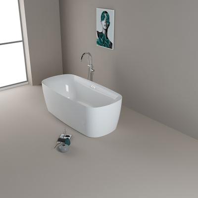 China 170x80x58cm Acrylic Soaking Tub With Center Drain en venta