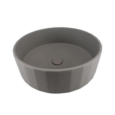 China Taupe Clay 17'' Modern Medium Wash Basin For Home Commercial zu verkaufen