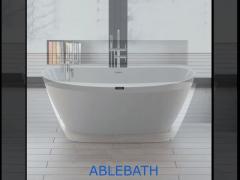 Acrylic Freestanding Tub With Center Drain Optional Faucet Optional Oval Shape Soaking Bath