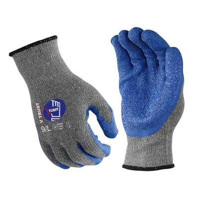 China Flexible EN388 Latex Coated Construction Safety Gloves Gardening Working Guantes Universal Light Duty for sale