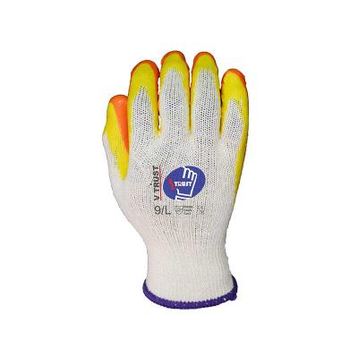 China Flexible EN388 Latex Coated Construction Safety Gloves Gardening Working Guantes Universal Light Duty for sale