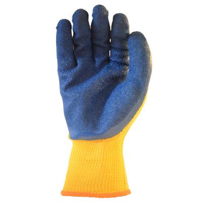 China Latex Anti-Slip Palm Coated To Crinkle Finish Gloves Knitted Latex Coating Glove / Working Glove for sale