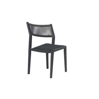 China China Supplier High Quality Outdoor Water Proof Aluminum Frame Rope Handwoven Garden Chair Table for sale