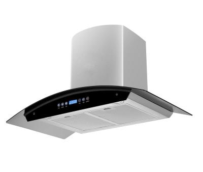 China 201#SS Gesture Wall Mounted Heat Control Wall Mounted Heat Control Wall Mounted 900mm Gesture Fan 900mm Automatic Kitchen Refined Oil Extractor Kitchen Chimney Cooker Chimney Cooker Hood Copper Range for sale